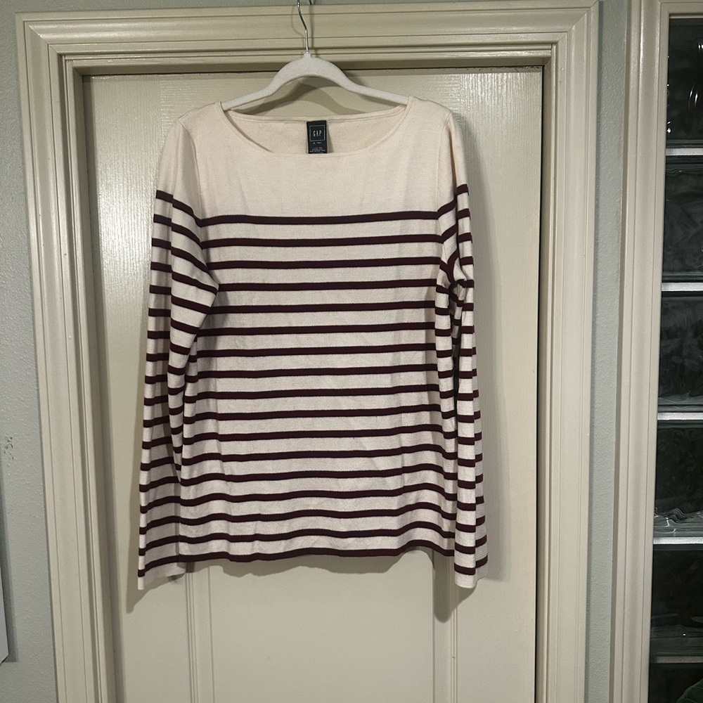 Gap xl tall striped French sweater